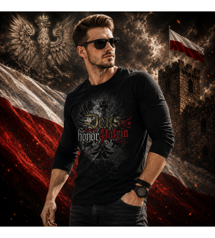 LONGSLEEVE PATRIOTYCZNY  DEUS HONOR PARTIE